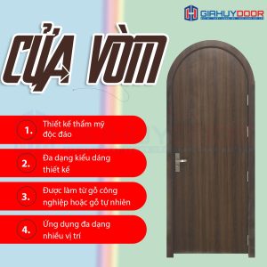 CỬA VÒM GIAHUYDOOR – THIẾT KẾ TINH TẾ CHO MỌI CÔNG TRÌNH