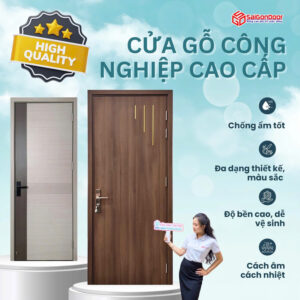 Cửa gỗ công nghiệp: Xu hướng nội thất bền vững và sang trọng cho ngôi nhà hiện đại